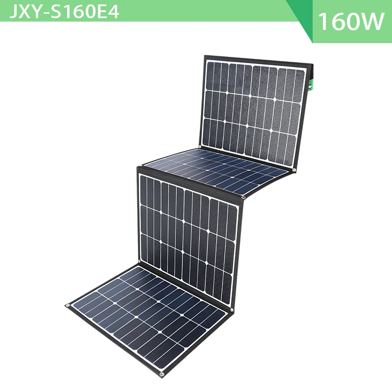 160W Высокая эффективность Sunpower 20 W-300 W etfe портативная складная солнечная панель Одеяло сумка Rv наружное зарядное устройство - Цвет: 160W