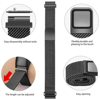 

Stainless Steel Replacement Milanese Magnetic Loop Strap Wristbands for Xiaomi 3/4 mi4