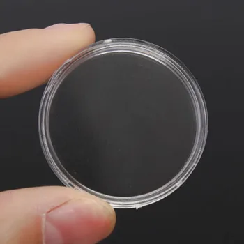 

100x Set Coins Capsule Round Boxes Storage Case Holder Containers Organizers