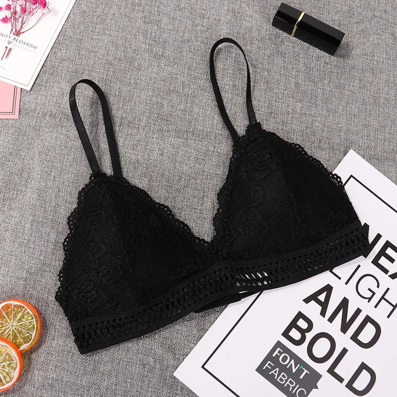 Black 1pcs 1/2 шт Французский Стиль бюстгальтер без косточек бесшовный бюстгальтер с глубоким v-образным вырезом, кружевной бюстгальтер Беспроводной тонкий сексуальное нижнее белье; мягкие и спортивный бюстгальтер для девочек переходного возраста от Для женщин Лидер продаж - Цвет: Black 1pcs