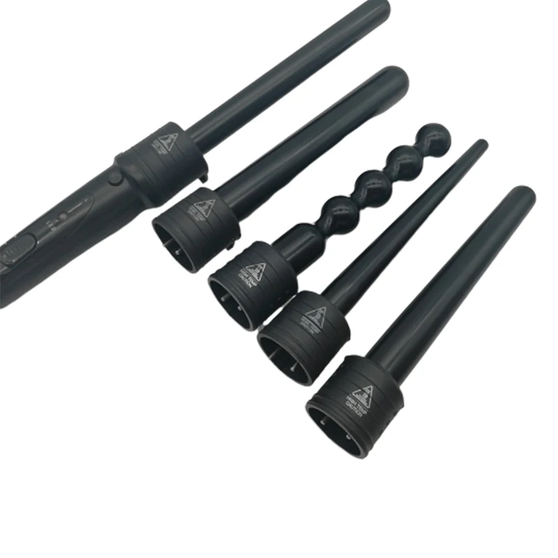 

Professional Interchangeable Electric Curling Iron Ceramic Fast Heating 9-32mm Curling Iron And Iiquid Crystal Display