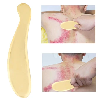 

Brass Gua Sha Tool Fascia Acupoint Massage Muscle Pain Relief Scraping Board Massager Back Body Massage Tools Scraping Board