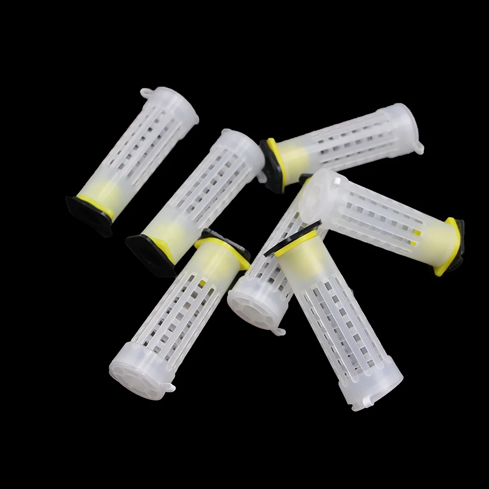 Professional Beekeeping Queen Cage beekeeping tools beekeeping accessories Rearing Quality Protective Cover Catcher Plastic Bees Box Bees Tool Supplies 60PCS