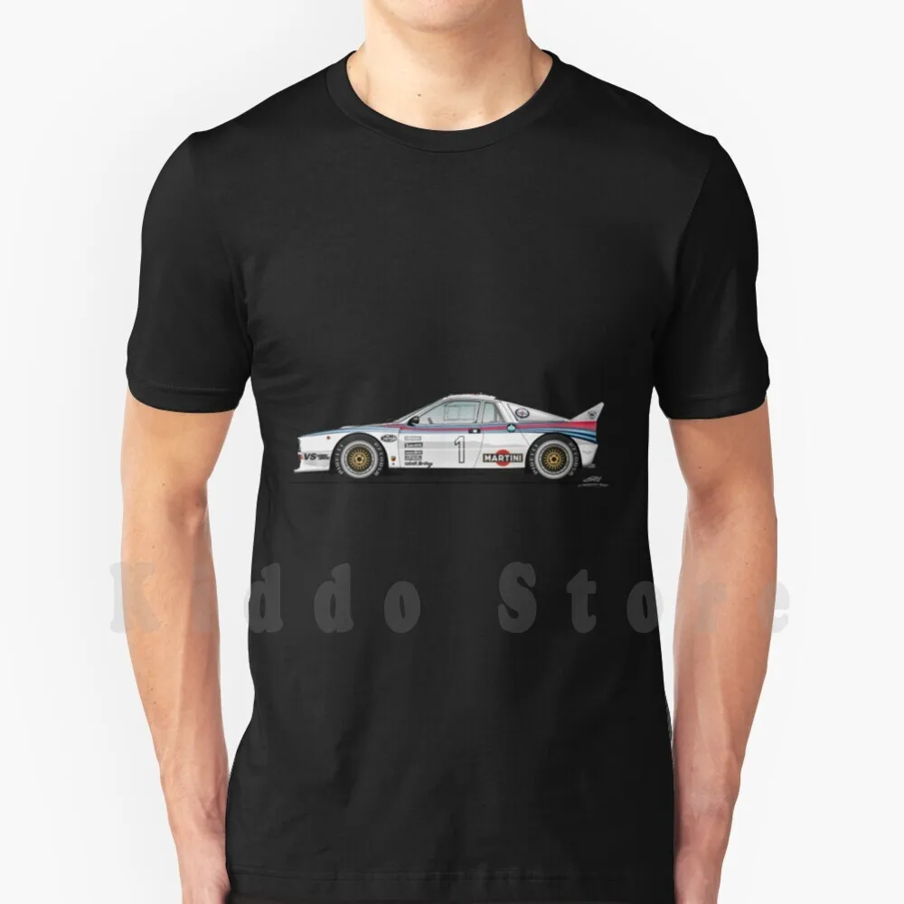 Lancia 037 Lancia Rally 037-Vetrina T Shirt Stampa Per Uomo Cotone New Cool Tee Fiat 131 Abarth 695 Fiat Abarth 595 2019 Fiat