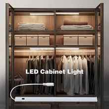 30 см 40 см 12 В светодиодный светильник для шкафа алюминиевый сплав инфракрасный индукционный Ночной светильник бар для гардероба спальня шкаф