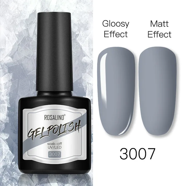 ROSALIND 8ml Gel Nail Polish Shiny Matte Effect Gel Polish For Manicure Nail Art Design Semi Permanent Painting Varnishes Gel RS17-3007
