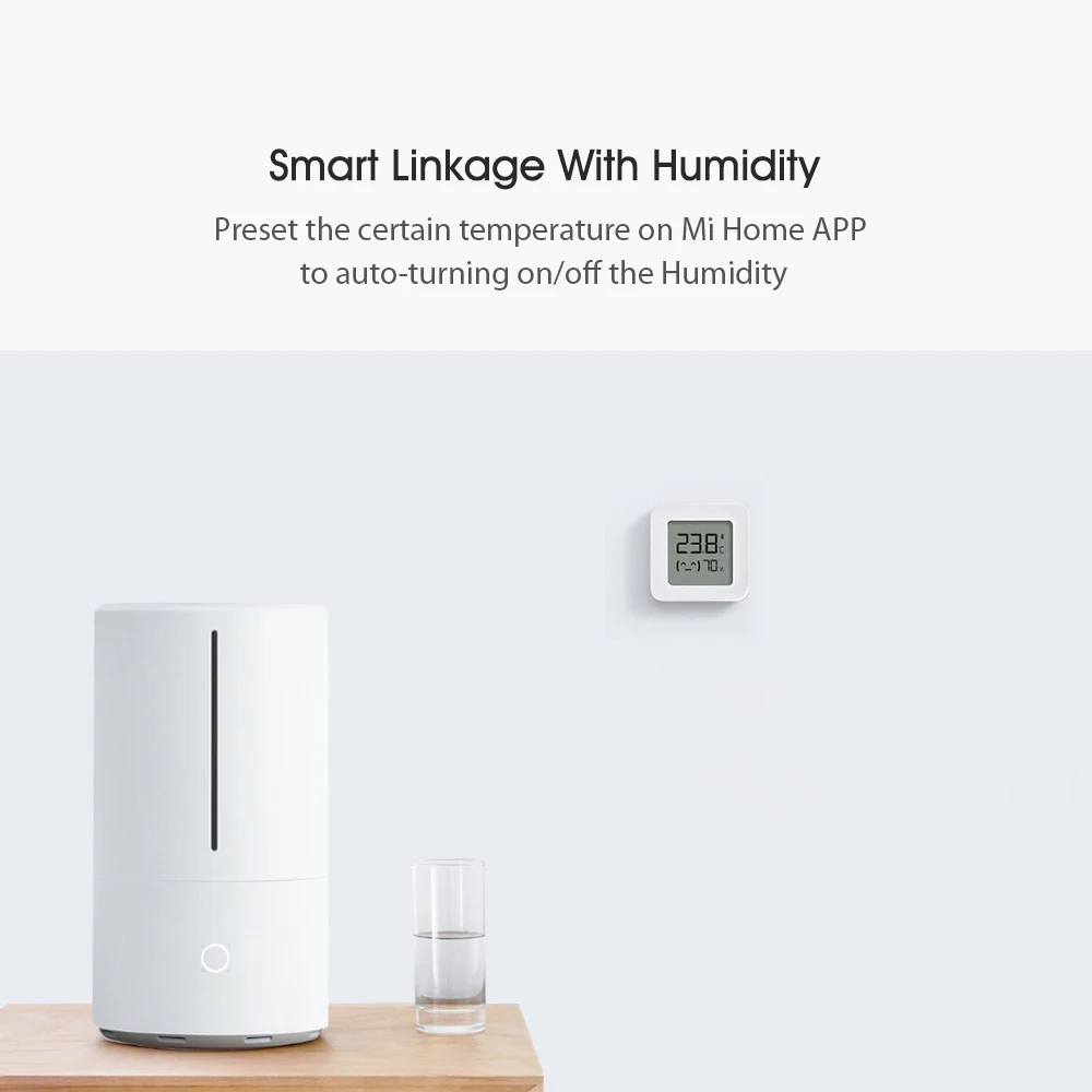 Новейшая версия XIAOMI Mijia Bluetooth термометр 2 беспроводной умный электрический цифровой гигрометр термометр работает с приложением Mijia