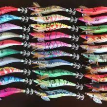 20 шт 2,5# стиль Кальмаров джиг(много цветов смешанные) кальмаров крючок. Рыболовная приманка, приманка для кальмара, приманка-джиг