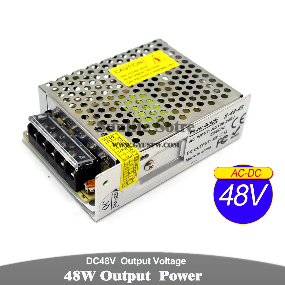 Power Supply DC 12V 15V 18V 24V 36V 48V 48W 60W 72W Lighting Transformers 110v 220v AC to DC12V DC24V DC36V DC48V SMPS For Light