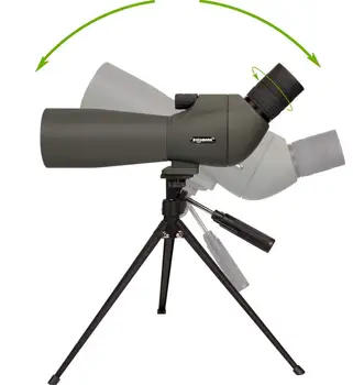 

Newest 20-60x60 HD Spotting Scope BAK4 45 Degree Angled Eyepiece Telescope and 20x-60x Zoom Magnification for Target Shooting