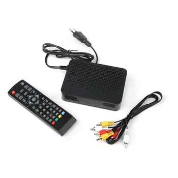 

4 Digital LED Display Remote Controller High Definition Digital Video Broadcasting Terrestrial Receiver DVB-T2 Black
