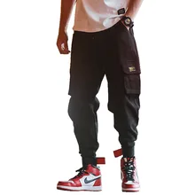 Мужские тактические брюки-карго, уличные брюки, военные штаны в стиле хип-хоп, спортивные штаны, Мужские штаны-шаровары, повседневные Комбинезоны