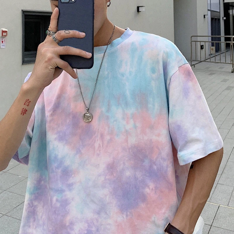 Tie Dye Gradient Loose Fashion Harajuku 