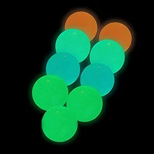 12 pçs vara bolas de parede pegajoso alvo bola fluorescente teto bola anti-stress descompressão brinquedo divertido presente do feriado para crianças