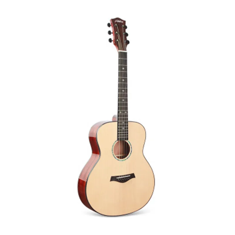 

36 40 41 inch Cutaway Guitar 6 Strings Glossy Finishing Solid Spruce Sapele Acoustic Guitar Wooden color Guitar AGT130