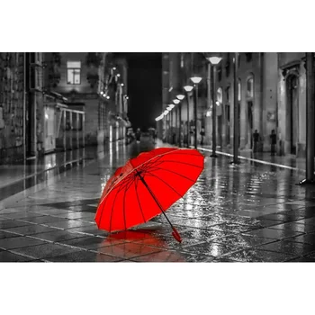 

New diy 3d diamond embroidery mosaic picture of rhinestones home decor paint diamond painting craft red umbrella night