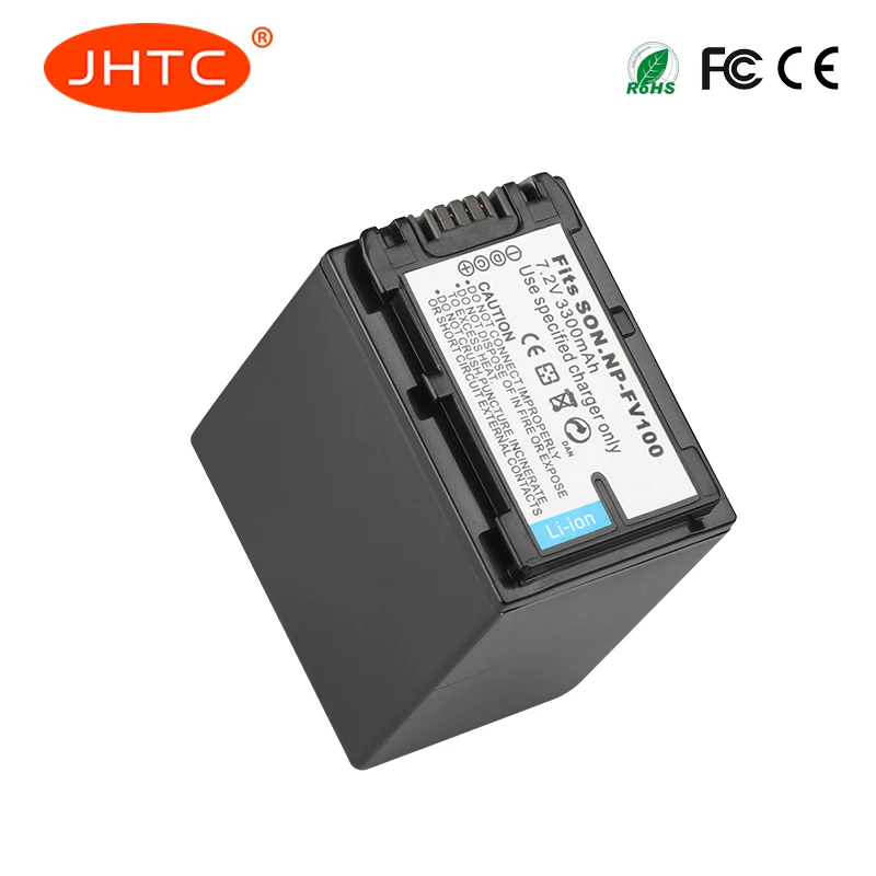 NP FV100 Аккумулятор для камеры Sony DCR DVD103 XR100 HDR XR550/E XR350/E NPFV100 3300 мАч литий ионный