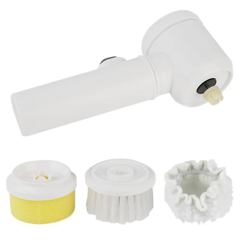 

5 in 1 Handheld Electric Cleaning Brush for Bathroom Toilet Tub Brush Rags Kitchen Washing Brush Home Cleaning Tools