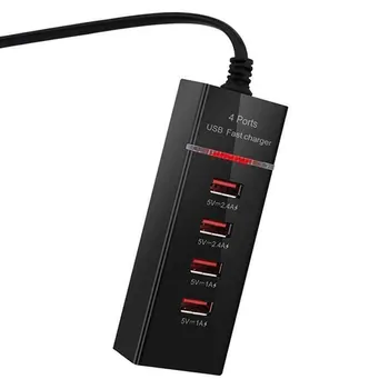 

Multi 4 Ports USB Travel Mobile Phone Charger 5V 3A Fast Charging for Phones EU/US Plug Multi-protection