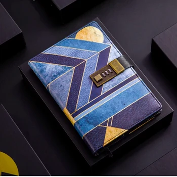 

Personal Notebook Creative Password Book with Lock 2020 Diary Planner Soft Cover Personal Journal kawaii Diary Student Gift