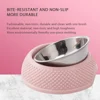 Stainless Steel Dog Bowl Pet Dog Kitten Food Water Feeder Small Dogs Cats Drinking Dish Food Bowl Pet Supplies Feeding Bowl 6