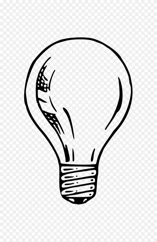 白炽灯泡画夹艺术.灯泡