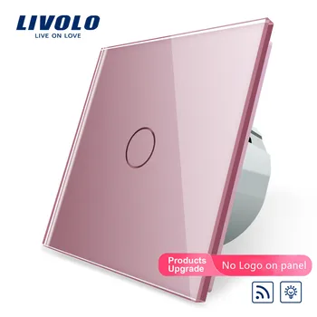 

Livolo EU Standard Switch, VL-C701DR-17,Grey Glass Panel, AC 220~250V Remote& Dimmer Function Wall Light Switch(No Remote)