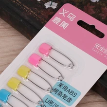 6 шт./партия Детская безопасность булавки нагрудник подгузник Fastner фиксирующая ткань красочные зажимы