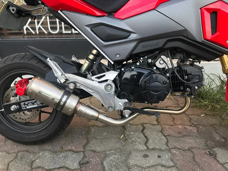 Для Honda MSX125 мотоциклетная система Exhaut труба передняя Соединительная труба алюминиевый глушитель наконечники скольжения на выхлопную модифицированную до
