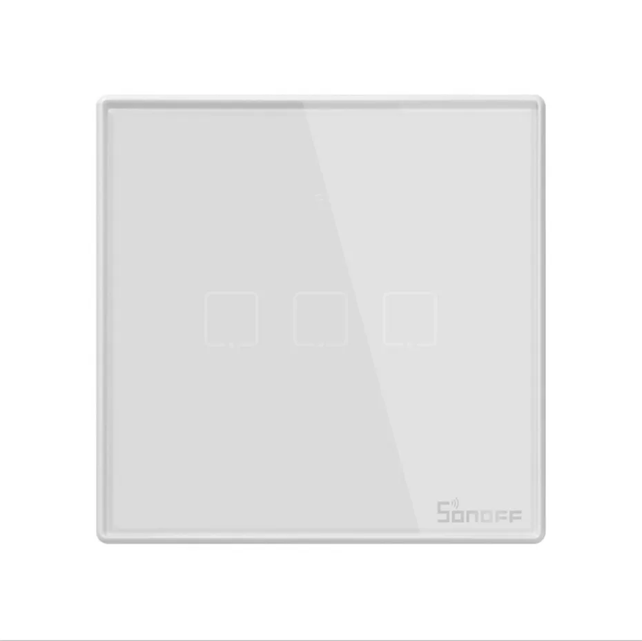 Sonoff T2 Smart WiFi RF APP  Touch Control Wall Light Switch 1 2 3 Gang 86 Type UK Panel Wall Touch Light Switch Alexa Nest-17