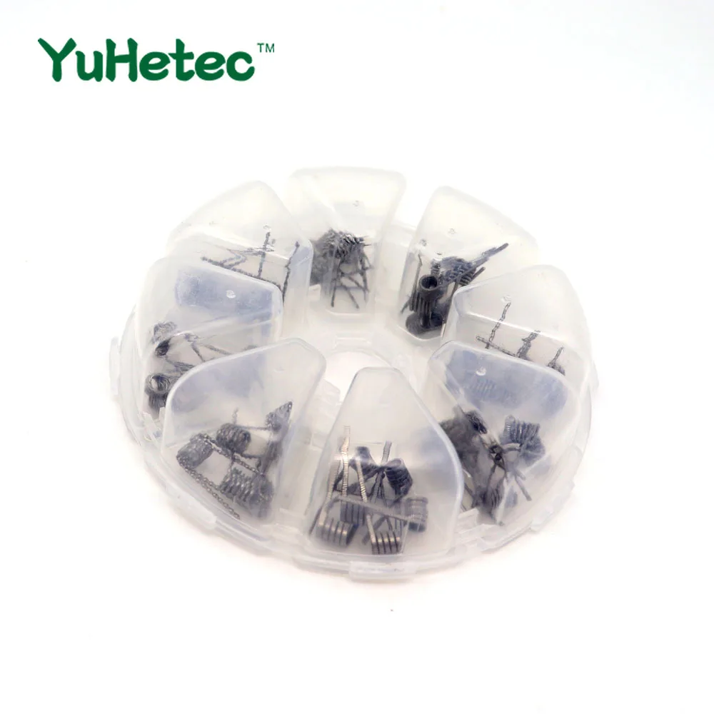 Готовая катушка YUHETEC 8 в 1 собранная Claptonwire готовые катушки Demon SS316 Tiger Alien