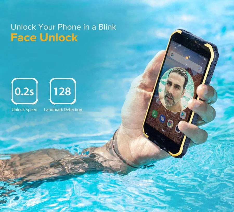 Ulefone Power X6 ip68 5,0 ''android 9,0 2 Гб оперативной памяти, 16 Гб встроенной памяти, 8MP телефон Quad-core MT6580A 5 V/1A 4000 мА/ч, чехол для мобильного телефона