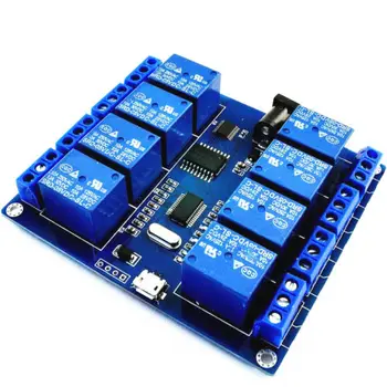 

1PCS 8 Channel MICRO USB MODULE Upper Computer 5V 10A DIY electronics