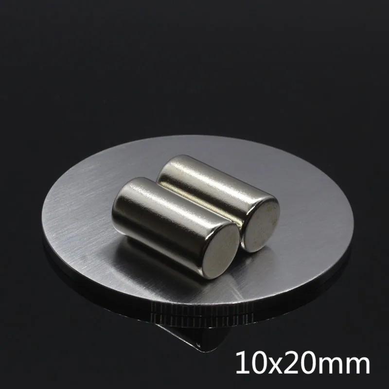 Disco Magnético De Neodimio N35, Cilindro Redondo Pequeño Fuerte De 10x20mm, Iman Permanent - Foto 2