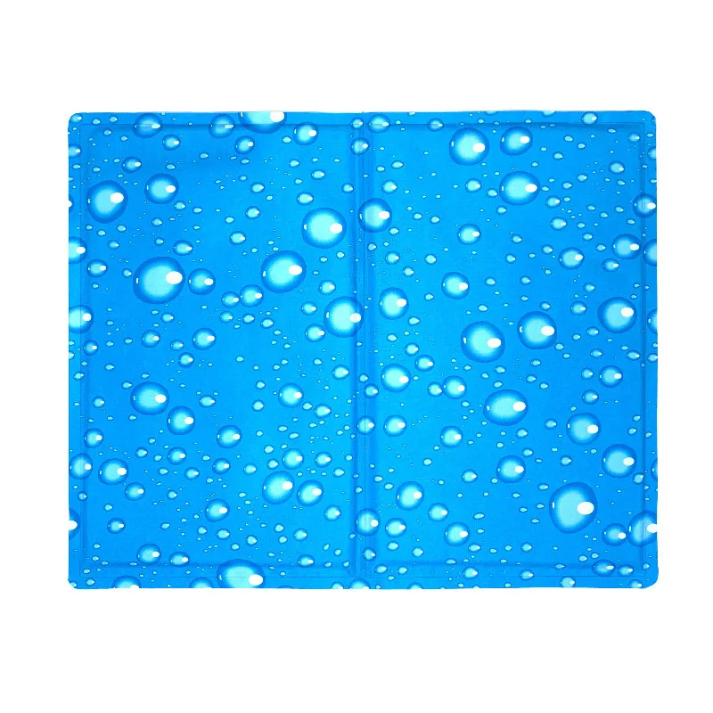waterdrop Blue Pawstrip 3 размера гелевый охлаждающий коврик для питомца собаки летняя кровать для собаки для чихуахуа Йоркского самоохлаждающегося кота кровати - Цвет: waterdrop Blue