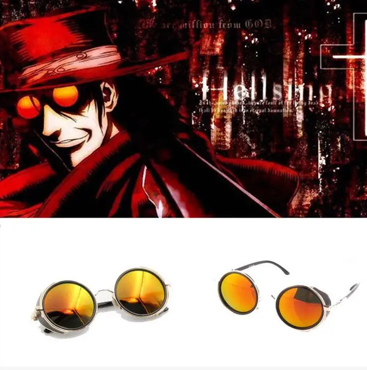 Солнцезащитные очки HELLSING Alucard оранжевые для косплея аксессуары повседневного