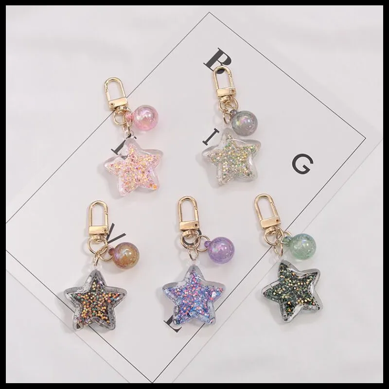 X764 水晶闪粉五角星 1