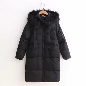 

New Long Coat Women Parkas Winter Warm Thick Fur Collar Women Coats Down Jacket 2020 Winter Clothes Women DR2354