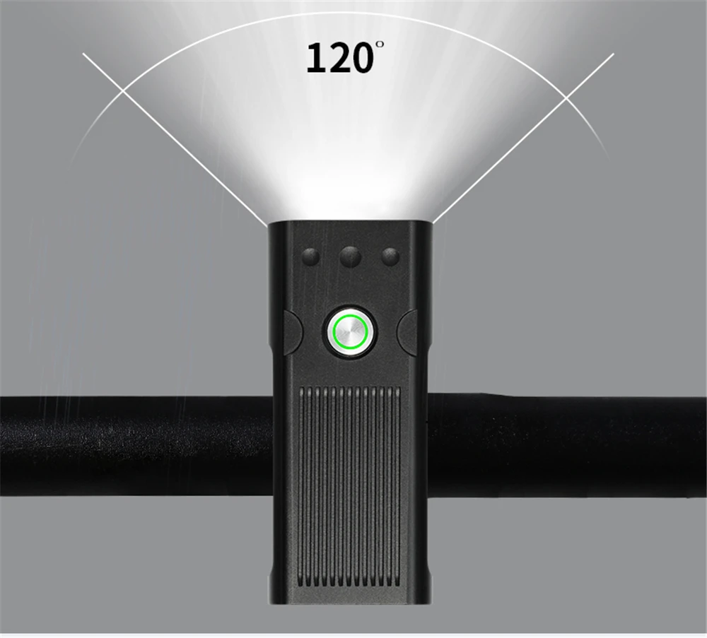 5200mAh MTB Front Light Bicycle Light 2 Holder Mount T6/L2 LED Flashlight  as Power Bank Bike with Taillight Gift Waterproof