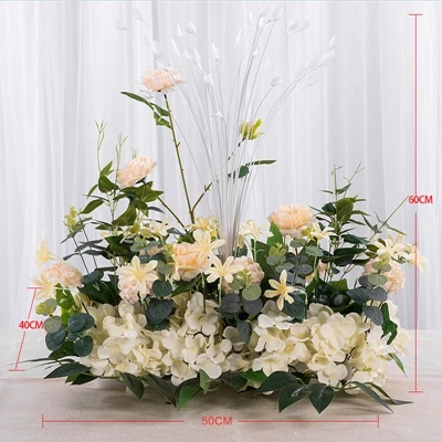 50/100 см personalizado boda flor de Lis pared arreglo suministros peonia de seda искусственный hilera de flores decoracion - Цвет: B2