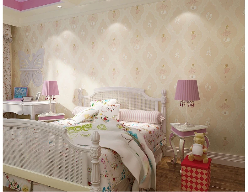 Современные толстые текстуры обои для детской комнаты для мальчиков и девочек комнаты нетканые обои рулоны для детской спальни украшения