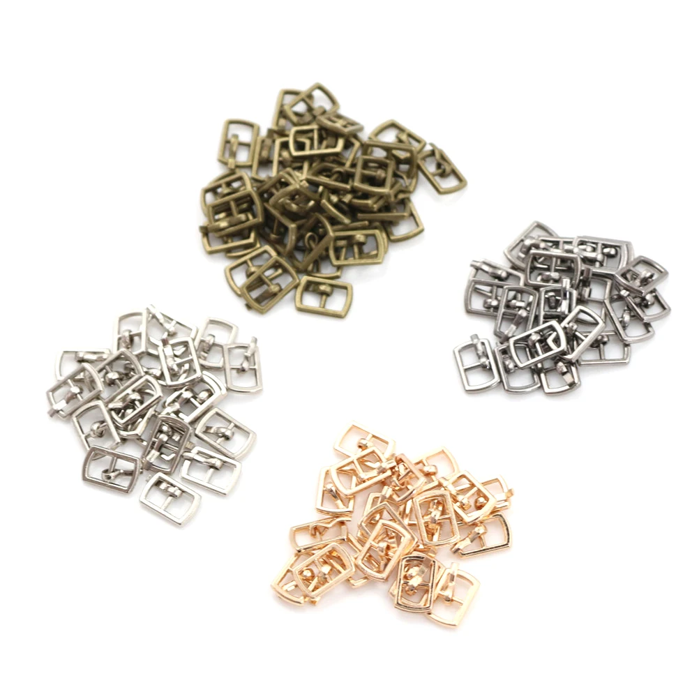 Plus récent 10 pièces 4.5MM Mini Ultra-petit Tri-glisse boucle de ceinture boucle de sac de poupée boucle bricolage Bjd Blyth poupée boucle chaussures accessoires (lot de 10)