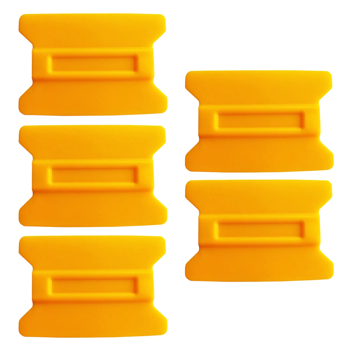 

5pcs Yellow Tint tool plastic applicator - Card Squeegee Window Tinting Wrapping Vinyl Tools 5A41