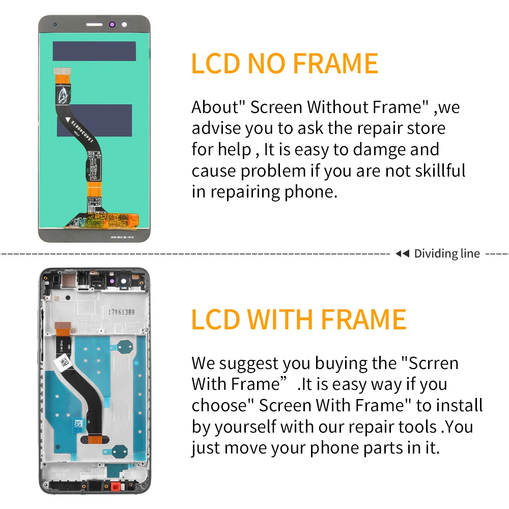 Оригинальный сенсорный ЖК дисплей 5 2 дюйма с рамкой в сборе для HUAWEI P10 Lite /Nova
