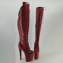 

Leecabe 20CM Pole dancing shoes High Heel platform Pole Dance boots