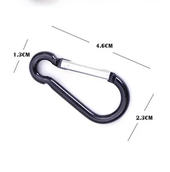 

2019 5pcs / lot climbing button carabiner Camping hiking hook Outdoor sports Multi colors Aluminum safety buckle keychain -7