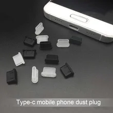 5pcs Dustproof Cover Cap Jack font b Charger b font Plug Type C Port Anti dust