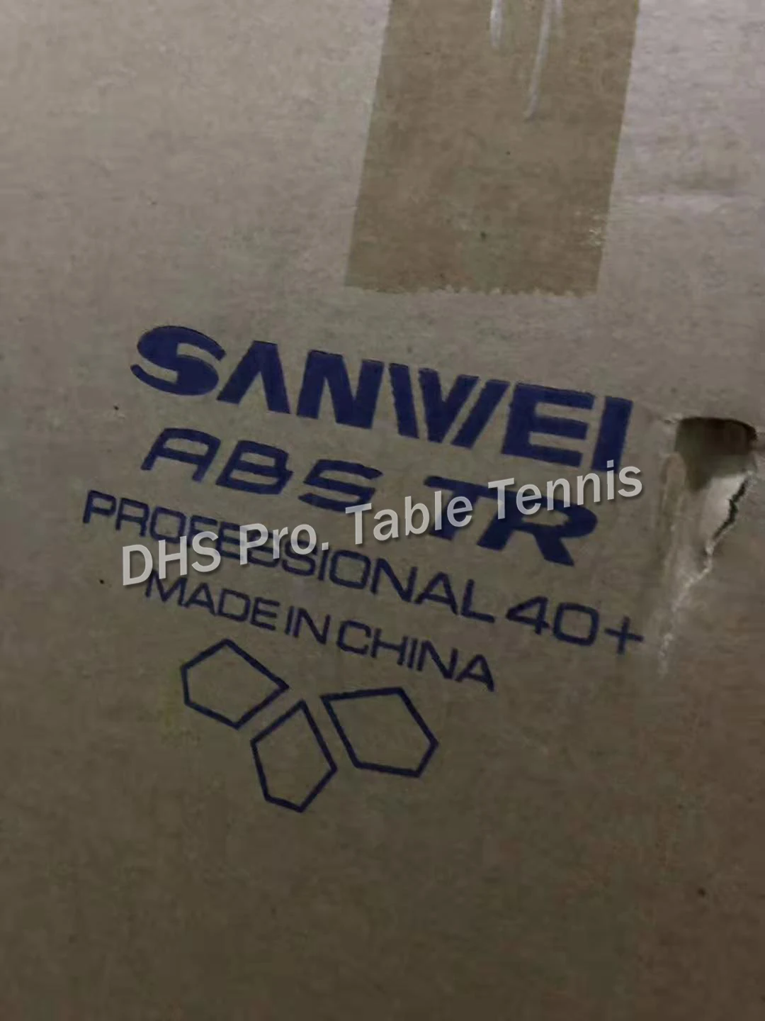 100 Мячи SANWEI 3-Star ABS 40+ мяч для настольного тенниса ITTF одобренный тренировочный материал Пластиковые Мячи для пинг-понга