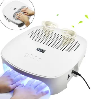 

2-IN-1 Fashional Nail Lamp&Nail Dust Collector Machine Manicure Salon Tool With 42LEDs Two Fans Nail Art Equipment nail supplies