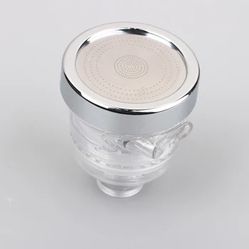 

1 Piece 8x5.4cm PP Universal Rotating Sprinkler Faucet Transparent Three-Stage Regulation Shower Head